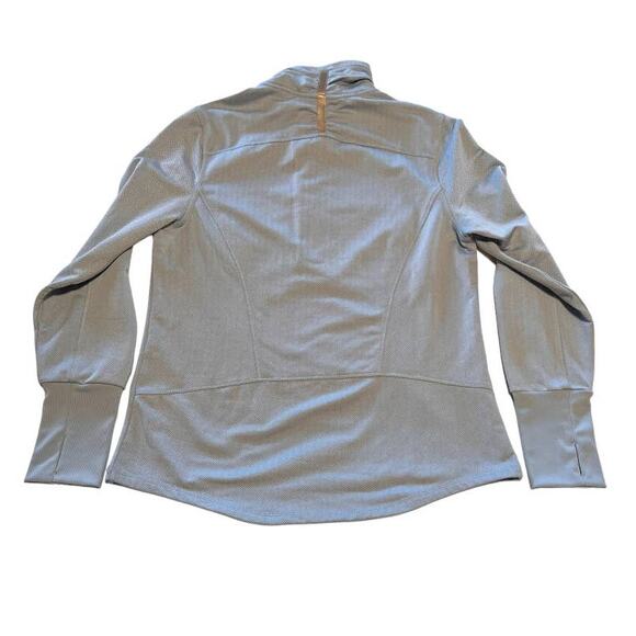 Athletic Works Workout Top Cold Gear Half Zip Light Baby Blue Size L Long Sleeve - Picture 5 of 7